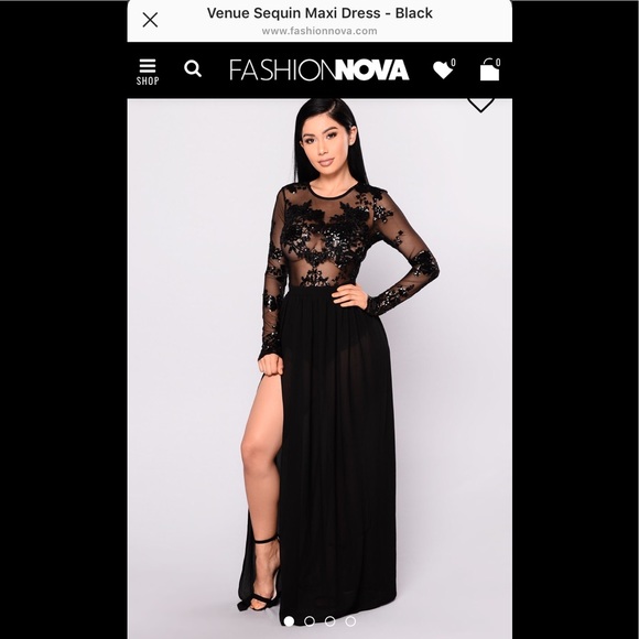 venue sequin maxi dress